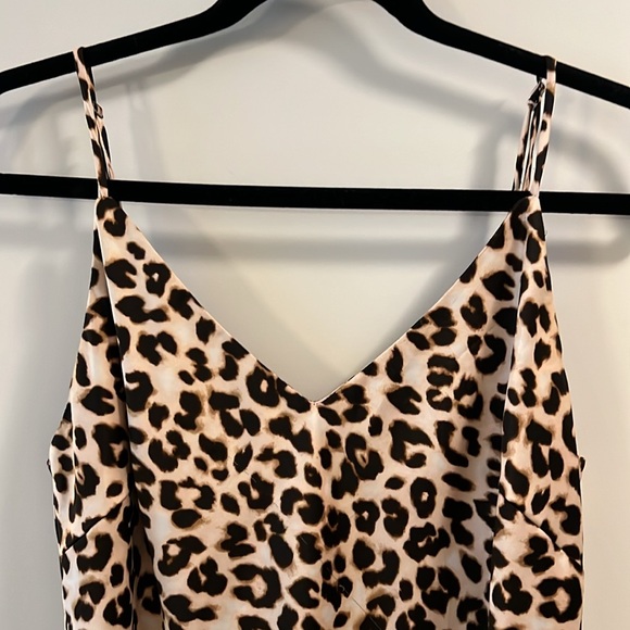 Leopard Print Slip Dress - Picture 2 of 6
